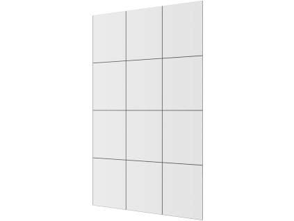 CERANO - Sklo ke sprchovým zástěnám Industro L/P - 8 mm -  černý rám/transparentní sklo - 150x200 cm