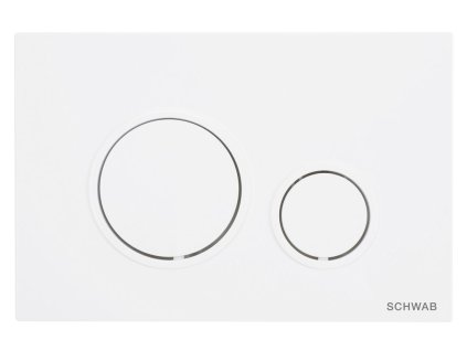 SCHWAB VELA ovládací tlačítko, 247x165 mm, bílá mat
