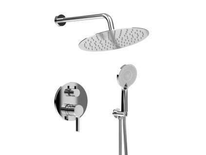 ICONIC podomítkový sprchový set s pákovou baterií, 2 výstupy, vyústění, chrom