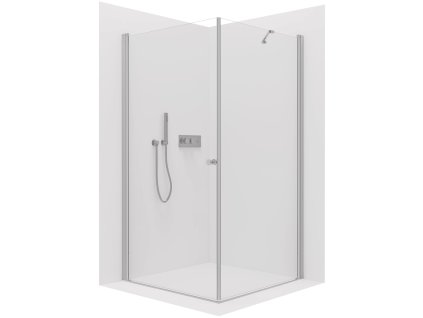 CERANO - Sprchový kout Antelo L/P - 6 mm - chrom, transparentní sklo - 110x100x190 cm - otočný