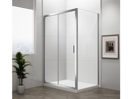 EASY LINE obdélníkový sprchový kout 1100x900mm, čiré sklo L/P varianta