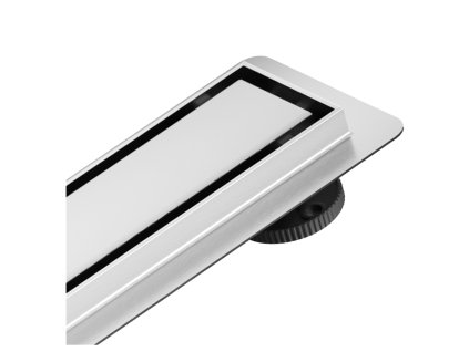 CERANO - Sprchový odtokový žlab, sifon otočný 360° - design 2v1 - nerez - DN40 - 124 cm