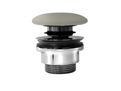 GSI umyvadlová výpust 5/4“, click-clack, keramická zátka, 5-65mm, creta mat