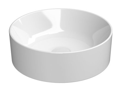 KUBE X keramické umyvadlo na desku, průměr 40cm, bílá ExtraGlaze