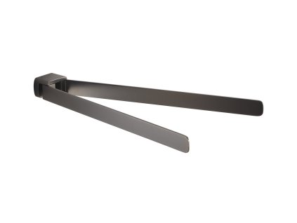 PIRENEI dvojitý držák ručníků otočný 350mm, gun metal