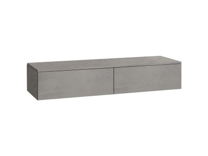 CERANO - Koupelnová skříňka pod umyvadlo Noira - betonově šedá - 150x48x28 cm