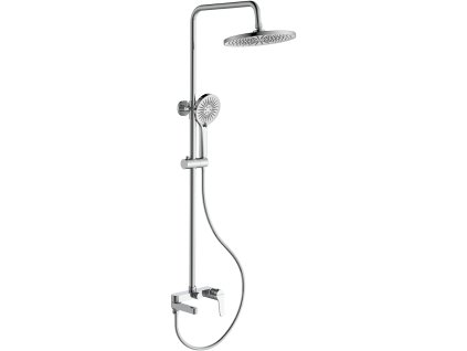 CERANO - Nástěnný sprchový sloup Velea - vanová otočná baterie - chrom