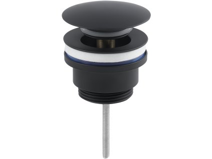 CERANO - Umyvadlová výpusť - 5/4“ click-clack - univerzální - černá matná