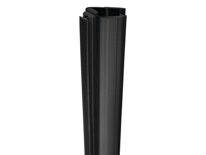 Set magnetických těsnění 45°pro sklo 8mm a profil , 2000mm, černá