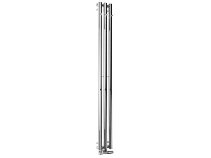 PILON otopné těleso 196x1800mm, se třemi háčky pro ručník, chrom