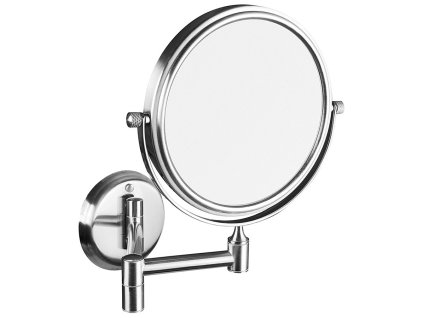 Kosmetické zrcátko závěsné, Ø 140mm, oboustranné, chrom