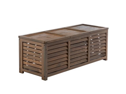 Zahradní úložný box, hnědá, LADAM