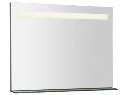 BRETO LED podsvícené zrcadlo s policí 800x608mm