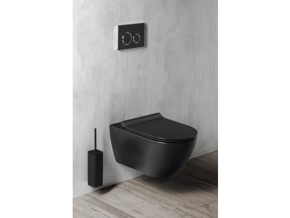 GEBERIT SIGMA20 ovládací tlačítko, 2 množství splachování, černá/chrom lesk