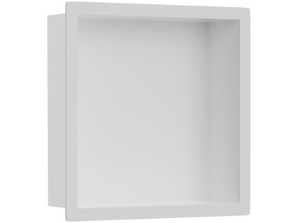CERANO - Zápustná polička/nika s okrajem do obkladu - bílá matná - 30x30x10 cm