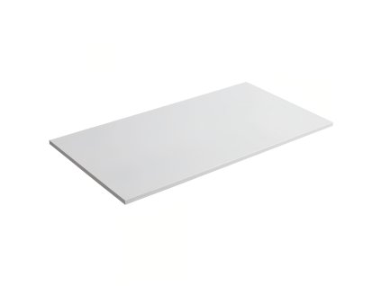 CERANO - Koupelnová deska z litého mramoru Elanys - 12 mm - bílá matná - 100 cm