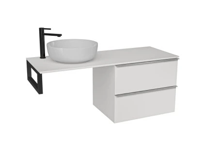 bílá černá chrom