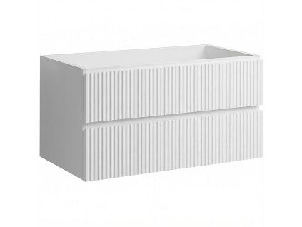 80 bílá rýhovaná