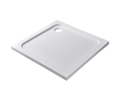 CERANO - Sprchová vanička čtvercová Soto - akrylát - bílá lesklá - 90x90x5 cm - 2. jakost