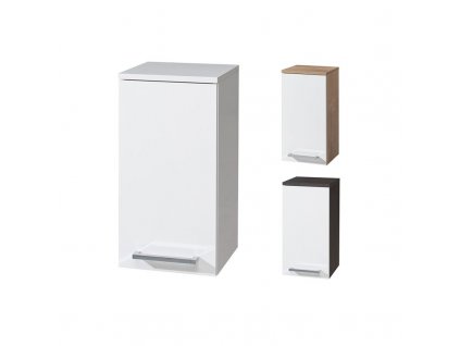 Bino koupelnová skříňka horní, 63 cm, P/L, bílá, dub Bino koupelnová skříňka horní 63 cm, levá, bílá