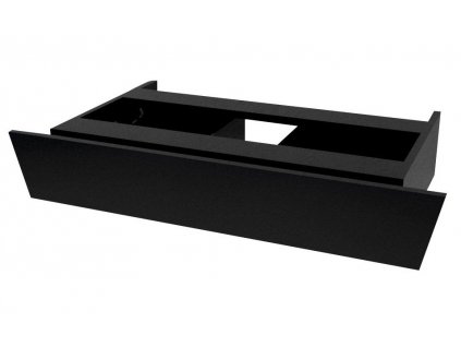 TWIGA PLUS umyvadlová zásuvka 88,5x17x43,5cm, černá mat