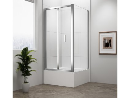 DEEP obdélníkový sprchový kout 1000x900mm L/P varianta, čiré sklo