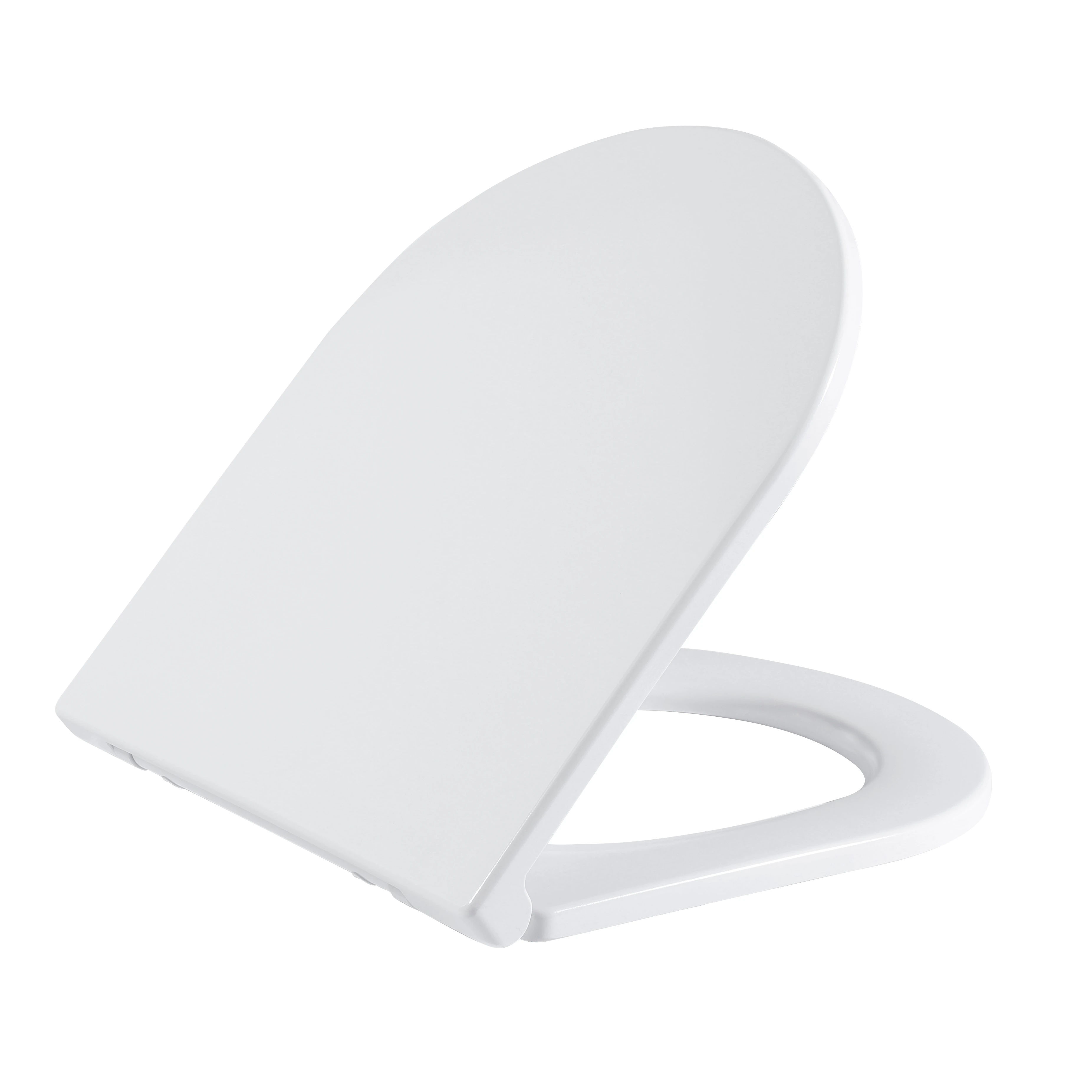 CERANO - WC sedátko se zpomalovacím mechanismem Seggio - slim/UF - bílá lesklá - 36x4,2x43 cm