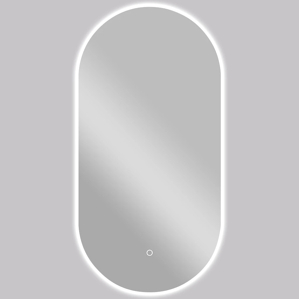 CERANO Koupelnové LED zrcadlo Argento - 50x100 cm