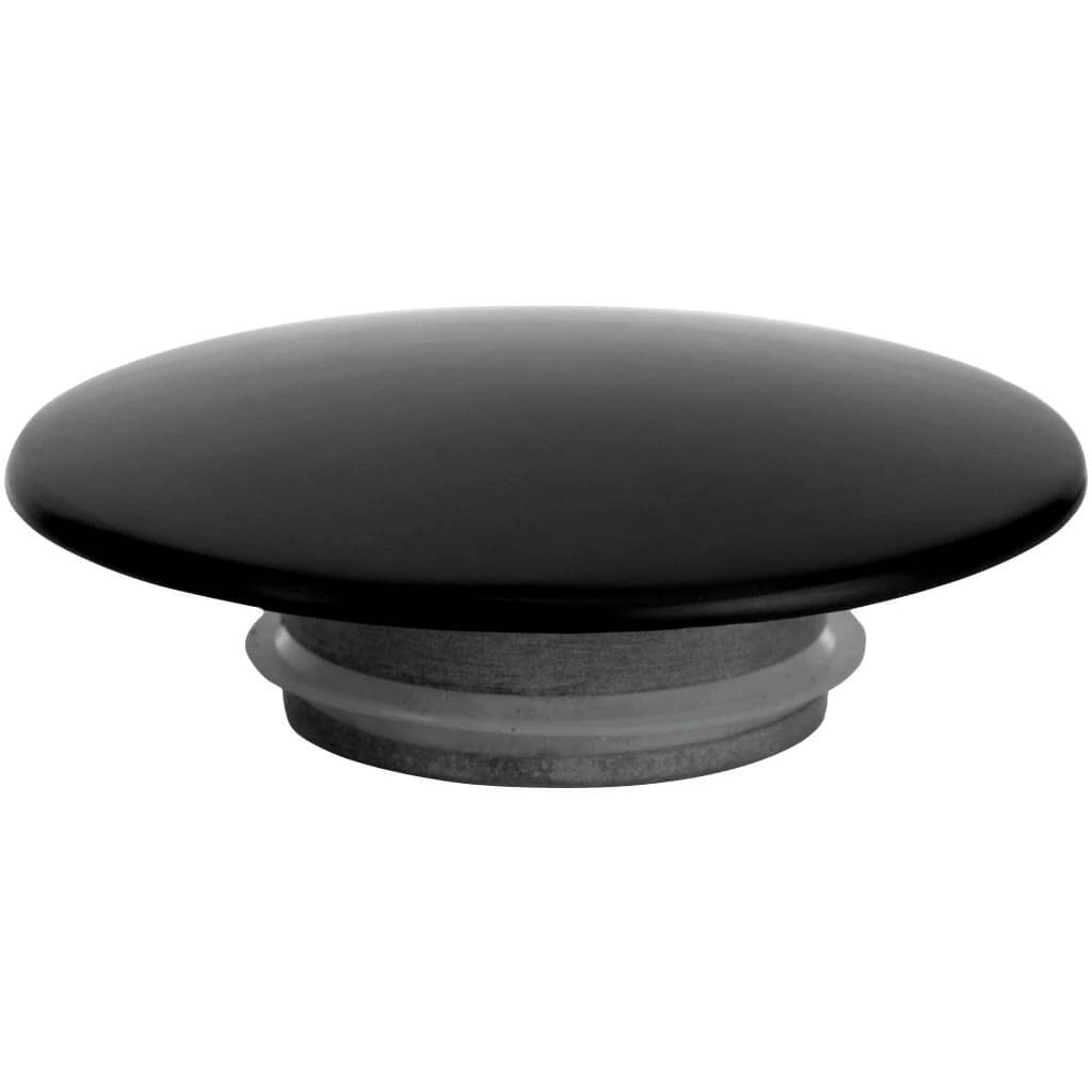 CERANO - Umyvadlová výpusť - 5/4“ click-clack s přepadem + kryt z litého mramoru - 25/60mm - černá matná