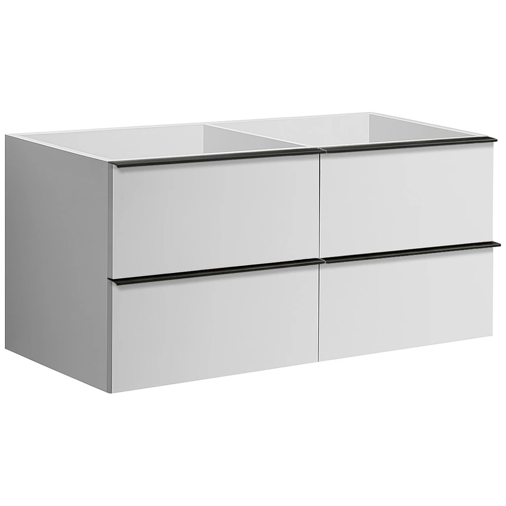 CERANO - Koupelnová skříňka pod umyvadlo Velora - bílá matná - 120x49,8x45,2 cm