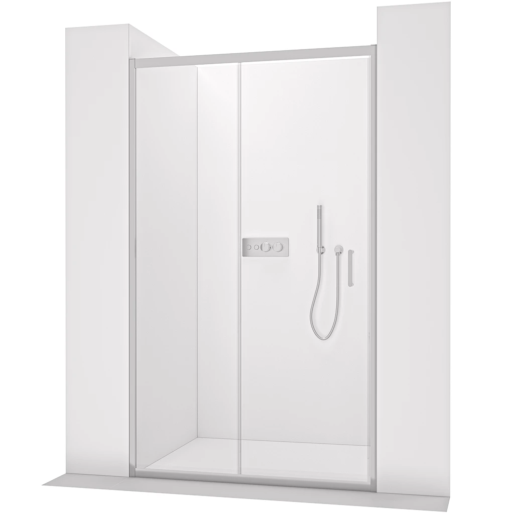 CERANO - Sprchové posuvné dveře Orlano L/P - 5 mm - chrom, transparentní sklo - 120x195 cm