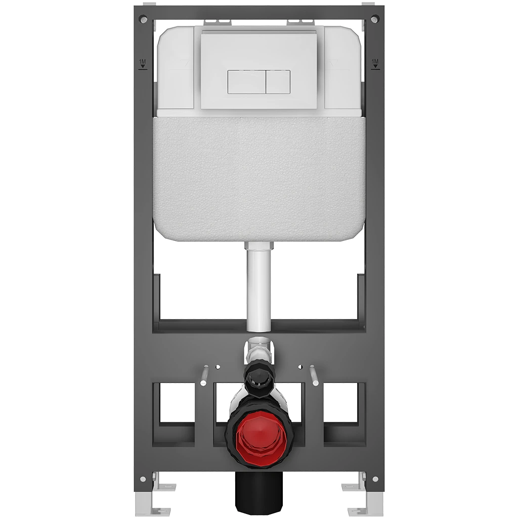CERANO - Modul pro WC závěsné Prime - volně stojící - předstěnová instalace/sádrokarton - 54,5x114 cm