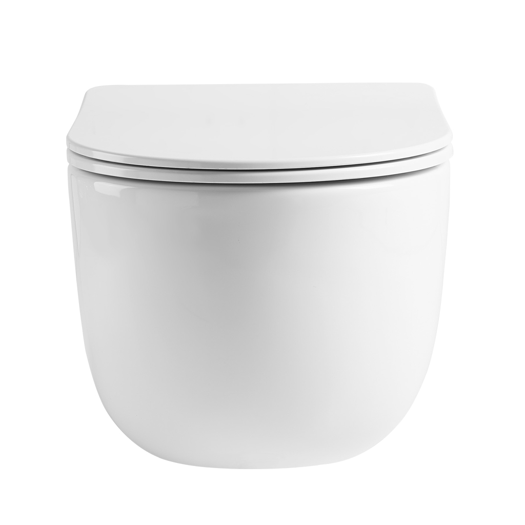 CERANO - WC závěsné Felci, Vortex + Slim/UF sedátko - bílá lesklá - 55,5x36 cm