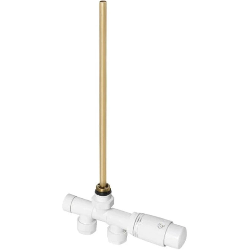 CERANO - Koupelnový radiátorový set Claude - kombinované vytápění, wifi tyč - boční jednobodové připojení - 300W - bílá matná - 1000x500 mm