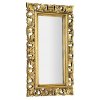 SAMBLUNG zrcadlo ve vyřezávaném rámu 40x70cm, zlatá