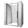 Rea - Sprchové dveře Solar - černá/transparentní - 150x195 cm L/P
