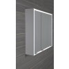 BATU galerka 80x71x15 cm, 2x LED osvětlení, bílá