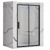 Rea - Sprchové dveře Rapid Slide - černá/transparentní - 150x195 cm L/P
