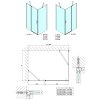 ZOOM LINE obdélníkový sprchový kout 900x700mm, L/P varianta