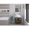SKARA deska Rockstone 595x12x470 mm, bílá mat