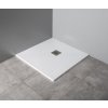 MITIA sprchová vanička z litého mramoru, obdélník 200x90cm, bílá