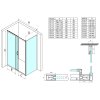 SIGMA SIMPLY obdélníkový sprchový kout 1200x800mm L/P varianta, čiré sklo