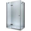 MEXEN - Roma sprchový kout, dveře křídlové, 110 x 90 cm, transparentní - černá - 854-110-090-70-00