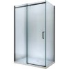 MEXEN - Omega sprchový kout, dveře posuvné, 160 x 90 cm, transparentní - černá - 825-160-090-70-00