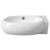 RIBERA keramické umývátko rohové 43x28,5 cm, otvor pro baterii vpravo, bílá