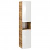 Via Domo - Koupelnová skříňka vysoká Aruba White - bílá - 35x170x32 cm