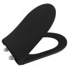 AVVA WC sedátko, SLIM, Soft Close, černá mat