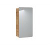 Via Domo - Koupelnová skříňka se zrcadlem Aruba Craft - přírodní - 40x75x16 cm