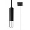 Závěsná lampa - Loopez 1 - černá/chrom