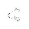 Stropní svítidlo Quard 1 - bílá